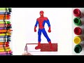 *Spiderman | Spiderman drawing, painting, coloring for kids and toddlers | learn coloring