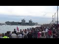 Arrival of the HMS Queen Elizabeth II Aircraft Carrier