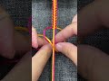 Square knot bracelet making | How to make easy bracelet #shorts