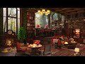 Soft Jazz Instrumental Music ☕ Coffee Shop Ambience on Rainy Day ~ Relaxing Music for Stress Relief