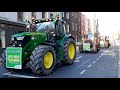Farming protesters arrive in Dublin with tractor convoy