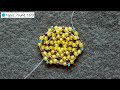 How to make a PINEAPPLE charm  from seed beads | Hen's Beads DIY Tutorial