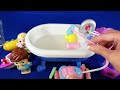 10 Menit Memuaskan dengan Membongkar Playset Mandi Bayi Boneka Pink Lucu ASMR | Ulasan Mainan