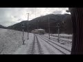 Glacier express St Moritz  to Zermatt  from last compartment