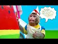 KiKi Monkey play Colorful Water Slides at Watermelon Swimming Pool with Ducklings | KUDO ANIMAL KIKI