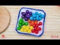 Miniature Rainbow Chocolate Cake Decorating 🌈 Rainbow Flower Cake Decorating By Baking Yummy