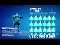 ALL ICON SERIES DANCE & EMOTES IN FORTNITE! (ARES STYLE AURIC LEGACY)