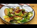 Brussel sprouts with Bacon in a balsamic glaze