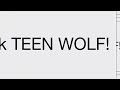 TEEN WOLF The Movie official teaser