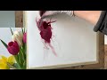 Learn to Paint Tulips/ Complete step by step oil painting tutorial