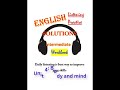 Solutions:  workbook unit 4  Body and mind - Daily Listening English