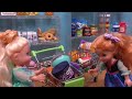 Color challenge ! Elsa & Anna toddlers - grocery store - shopping - Barbie