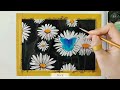Flowers with Butterfly Painting | Gouache Painting