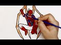 Unlock your artistic potential: Master The Art of Drawing IRON SPIDER-MAN /Superhero Show his power