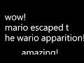 mario escapes the wario apparition