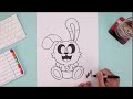 How to draw a baby Hoppy Hopscotch from Poppy playtime Chapter 3