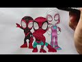 Spiderman New Coloring Pages - How to Draw 3 Versions of Spiderman #3 - The Spider-Verse / NCS MUSIC