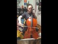 Amelia warms up with Bach's Cello Suite No. 1 in G Major, prelude