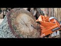 Great buy!  $609 Amazon 20 ton gas log splitter, SUPERHANDY easily splitting heavy turkey oak.