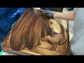 EXTREME RESTORATION of INLAID WOOD TABLE. Who knew what was under that paint?  #ASMR