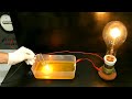 Electrical conductivity with salt water
