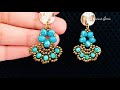 Tiffany Earrings || DIY Beaded Earrings || How to make Beaded Earrings