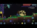 Skeletron boss battle in Mobile Terraria!