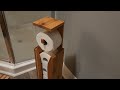 Making a wooden toilet paper holder! #diy #makeover #bathroom #cedar #mentalhealthawareness