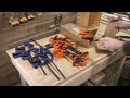 Building a French Cleat Clamps Holder /Plywood Tool Rack / Woodworking / Shop Organization / ASMR