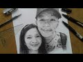 Couple portrait drawing music background (Theme song)  Silent sanctuary - Ikaw lamang