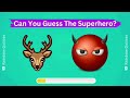 Guess The Superhero By Only 2 Emoji! 🕷️🦸🏻  Marvel & DC Superheroes Emoji Quiz #quiz #games