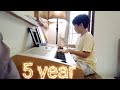 1 SECOND VS 5 YEAR ON PIANO!!!