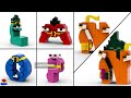 How to make the Alphabet Lore Superhero Forms out of LEGO (L. M, Ñ O: P! and Ultra Ñ,.;:!)