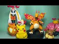 Pokemon Figures Making - Charizard , Mega Charizard ,Gigantamax Charizard  ｜Clay Art ｜ Pokemon toys
