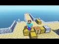 MAKING A CASTLE in Minecraft ONE BLOCK
