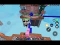 Playing bedwars but with new animation