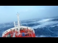 Ship Between Giant Waves