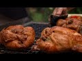 Family Recipe: Making Delicious Rice-Stuffed Chicken Outdoors 🍗🌳