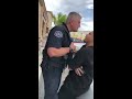 Dont Mad-Dog Me!!!!  Officer detains man then intimidates him , while fellow officer's embarrassed!