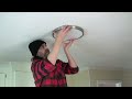 Installing Project Source Ceiling Lights From Lowes
