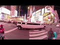 4K 360° New York City: Evening Walk to Times Square - 42nd Street from Columbus Circle