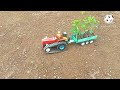 mini tractor tree planting machine science project | post hole digger machine