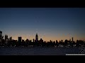 Crescent Moon Rise and Sunrise Time-Lapse in New York City