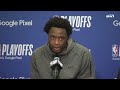 Jalen Brunson and OG Anunoby react to Brunson's historic game, playing against Joel Embiid | SNY