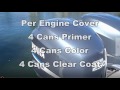 Yamaha Outboard Engine Cover Spray Can Painting