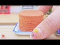 Rainbow KITKAT Cake 🍫 How To Make Miniature Cake 🌈 Rainbow Cake Recipe | Sweet Lab