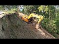 Gaving Wall foundation excavator video.
