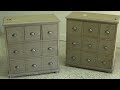 Making modern furniture look OLD- APOTHECARY STYLE CABINET