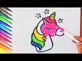 how to draw a unicorn 🦄/unicorn drawing easy step by step