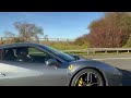 Going past a Ferrari 488 Spider